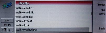 Dictionary on Nokia 9210 picture